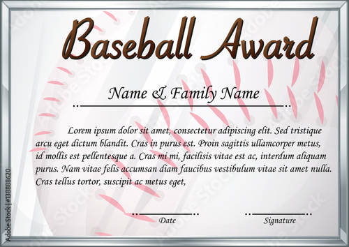 Certificate template