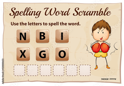 Spelling worksheet