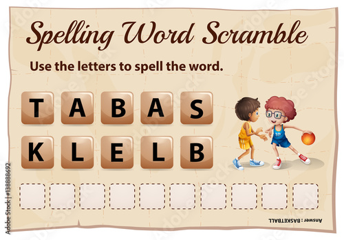 Spelling worksheet