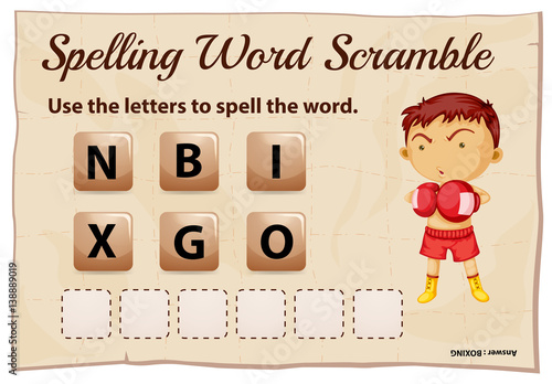 Spelling worksheet