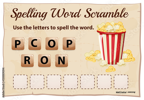 Spelling worksheet