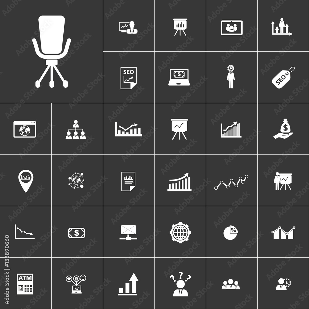 armchair. marketing and finance icon set for mobile concepts and web apps. Collection modern infographic logo and pictogram.