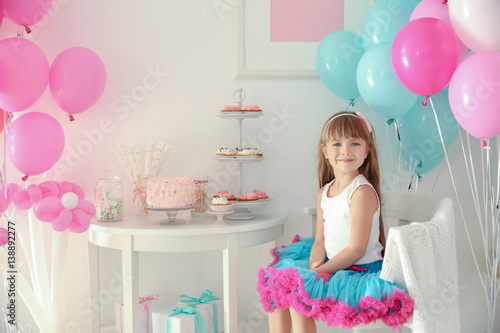 Cute little girl with sweet...