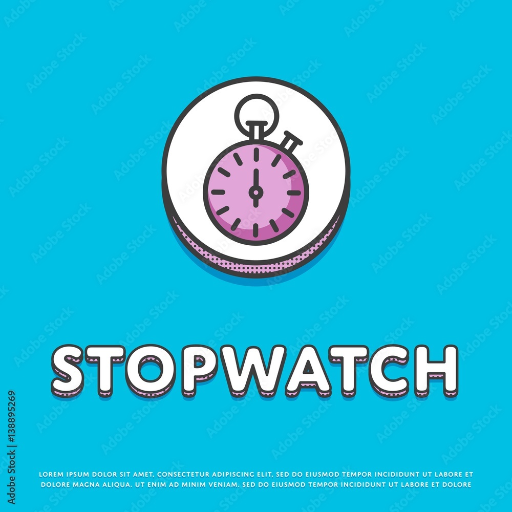 Stopwatch clock time vector icon speed symbol. Timer stopwatch sport  illustration chronometer circle sign countdown. Competition deadline  measure element. Stop watch business icon running 10902435 Vector Art at  Vecteezy