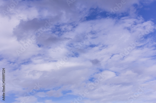 Beauty blue sky with cloud  nature background