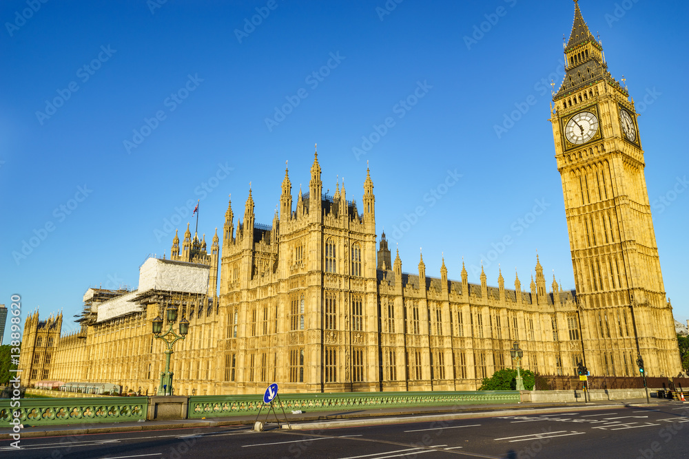 Palace of Westminster in London, UK