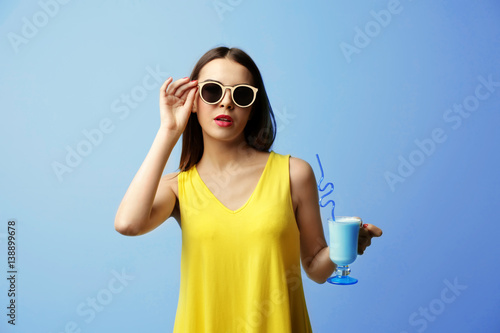 Young beautiful woman with ...