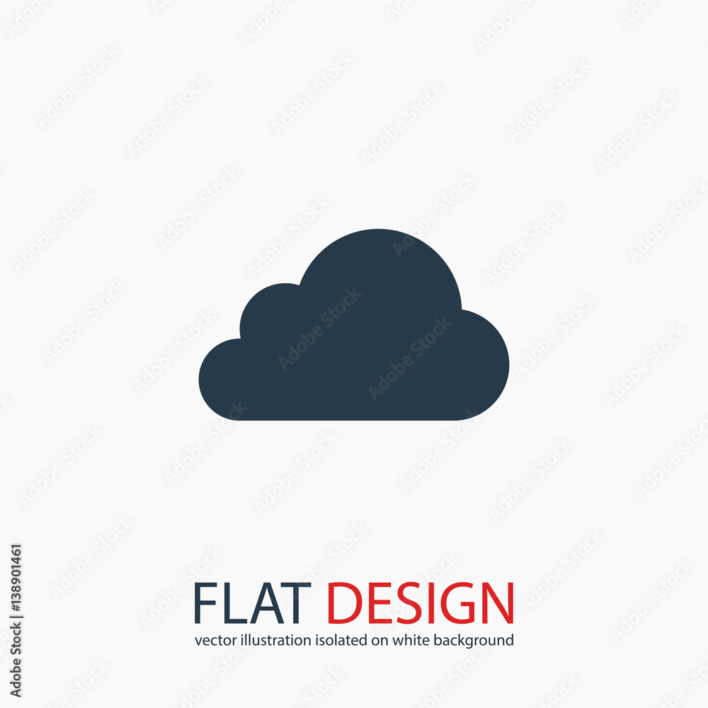cloud icon, vector illustration. Flat design style cloud icon, vector illustration. Flat design style
