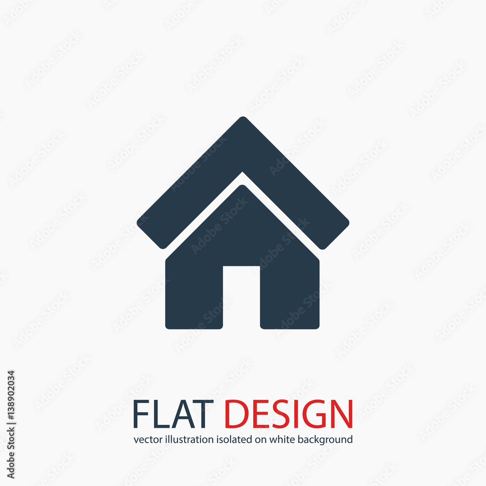 house icon, vector illustration. Flat design style house icon, vector illustration. Flat design style