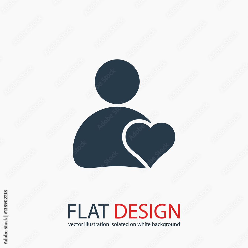 Business man icon, vector illustration. Flat design style Business man icon, vector illustration. Flat design style