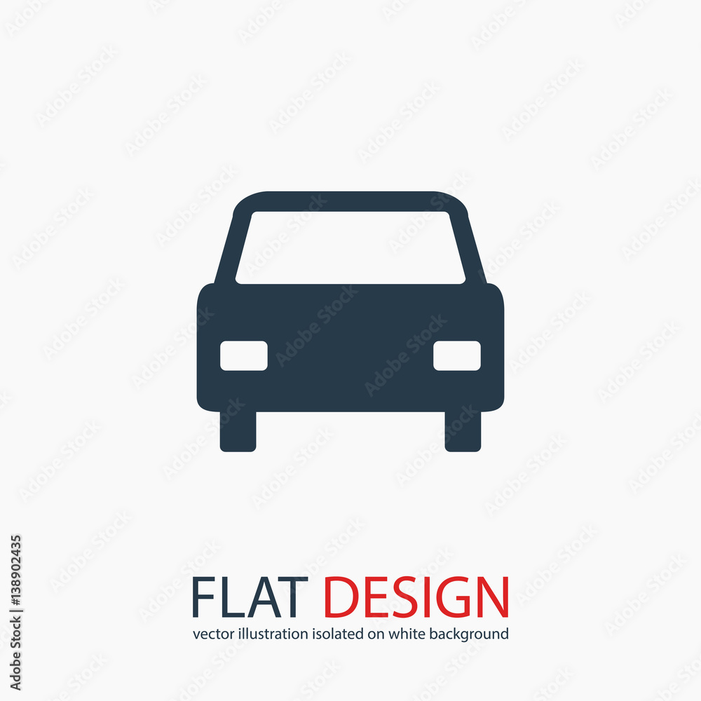 Car icon, vector illustration. Flat design style Car icon, vector illustration. Flat design style