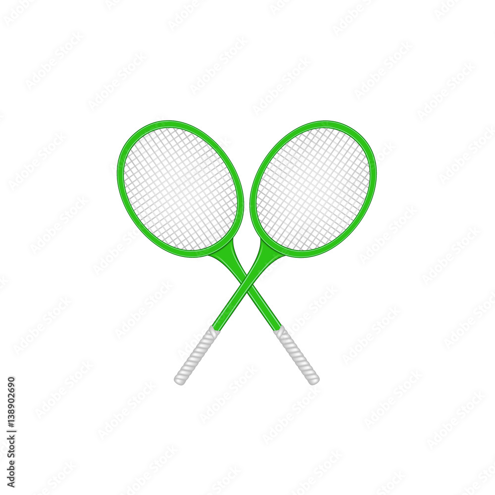 Crossed tennis rackets in retro design Stock Vector | Adobe Stock
