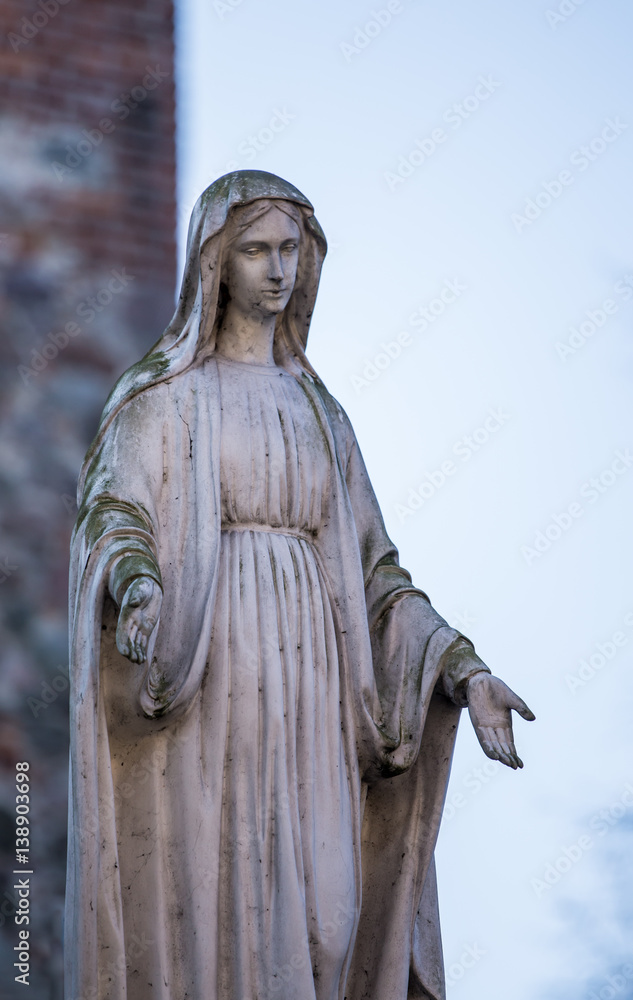 Fototapeta premium eine Statue der Heiligen Jungfrau Maria