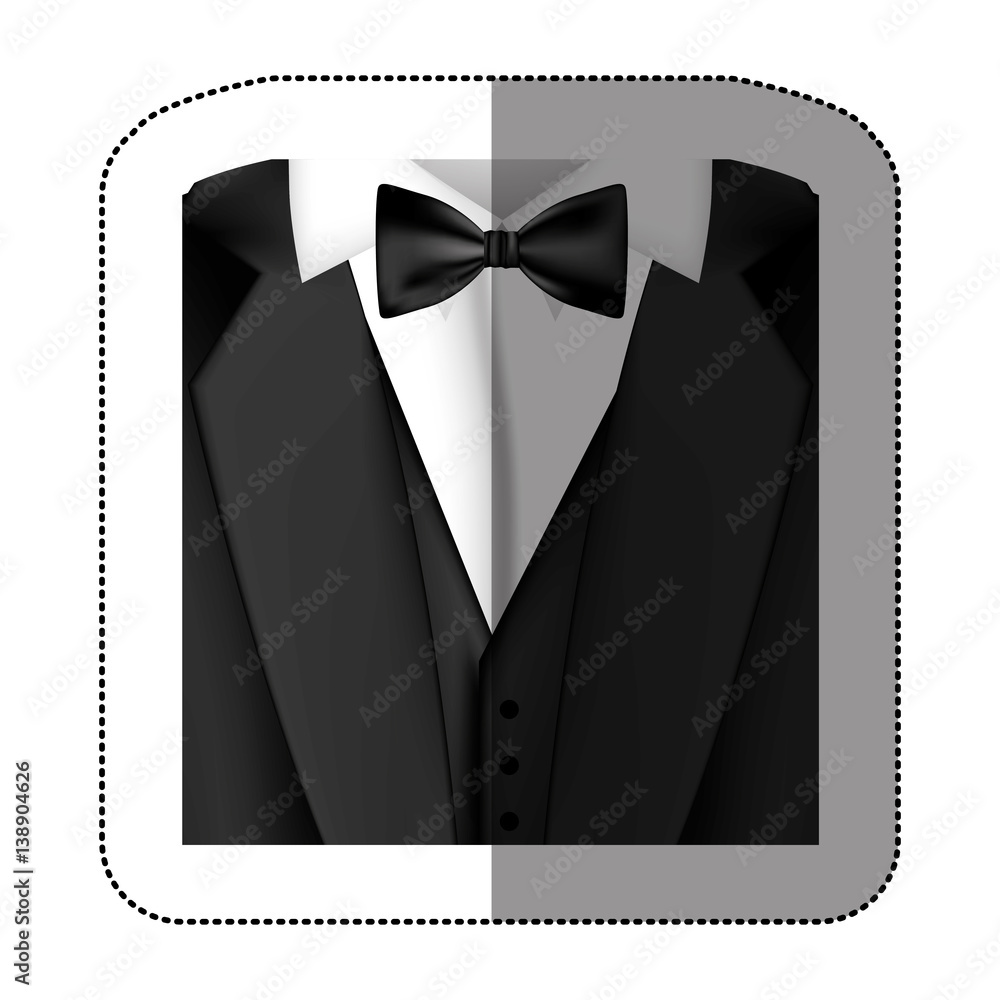 Bow Tie Suit Vector