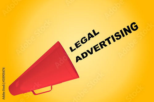 Legal Advertising concept