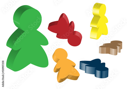 3d board game meeple
