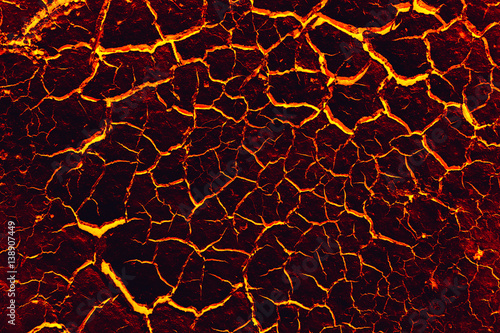 Lava ground texture background  Global warming.