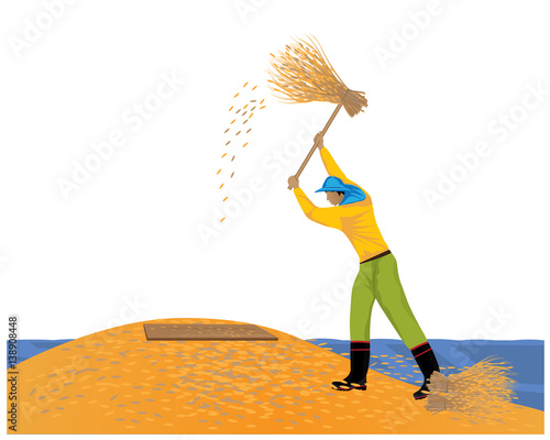 lifestyle of farmer vector design