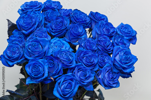 Fototapeta Naklejka Na Ścianę i Meble -  blue roses bouquet