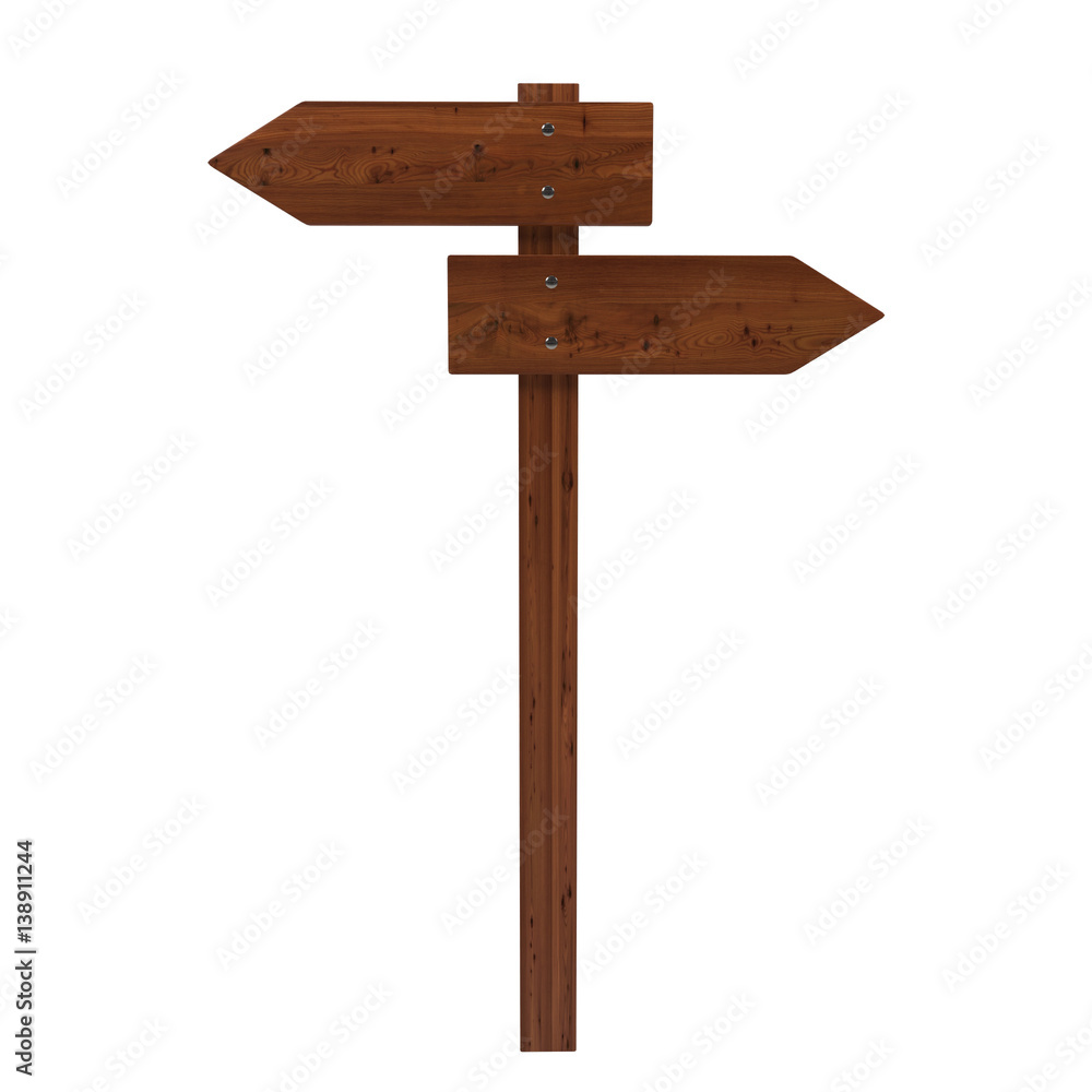 Wooden pointer direction path - Pointer direction path Wooden pointer direction path - Pointer direction path