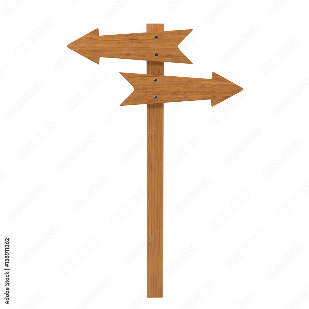 Wooden pointer direction path - Pointer direction path Wooden pointer direction path - Pointer direction path