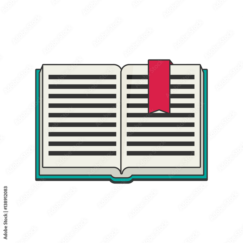 Vector book icon flat Vector book icon flat