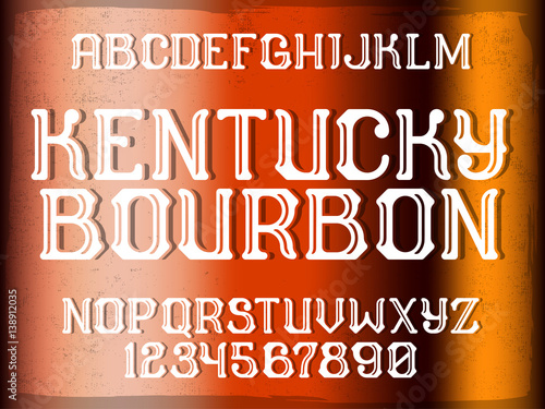 Decorative vintage font 