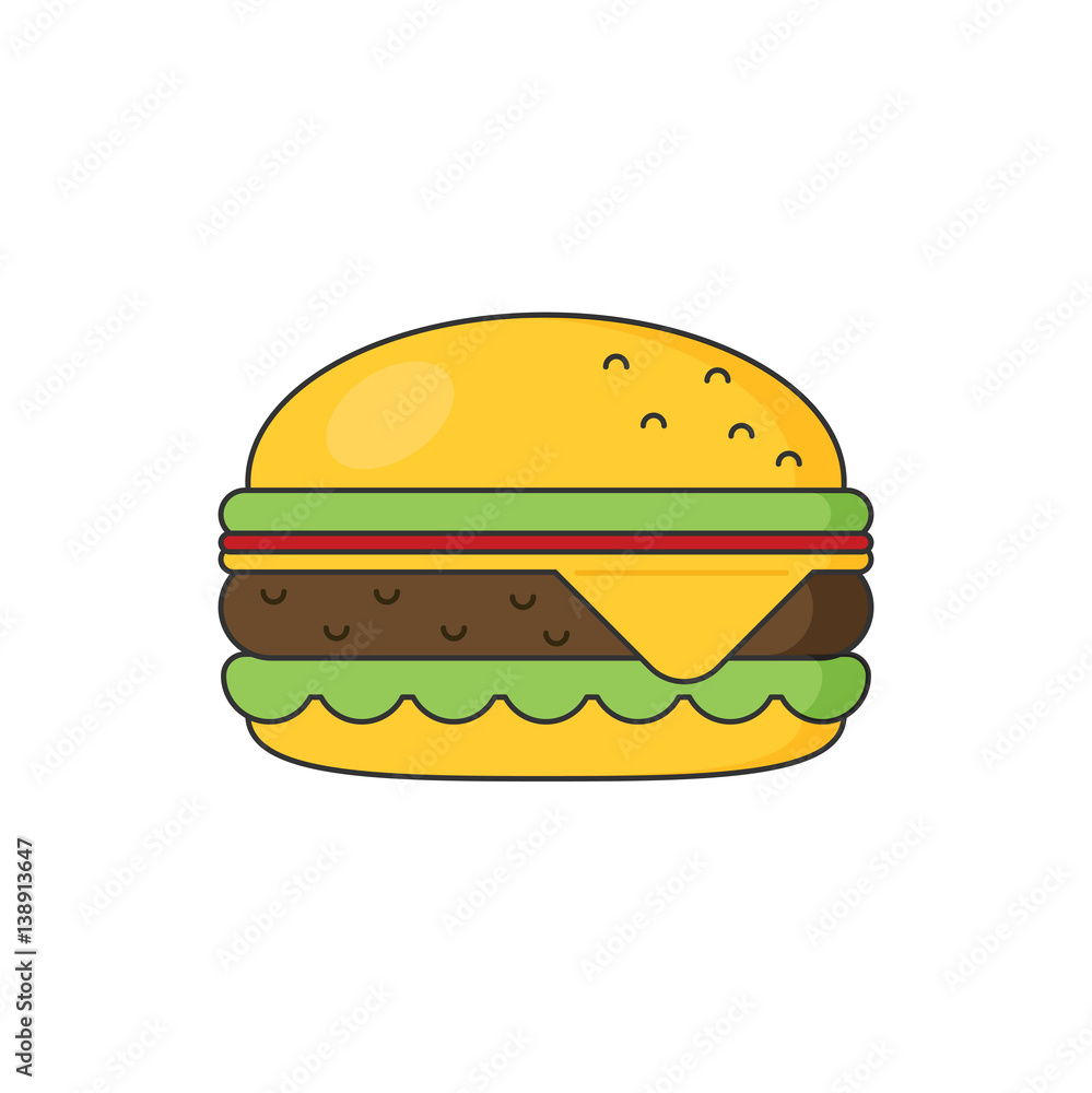 hamburger icon. flat style vector illustration hamburger icon. flat style vector illustration