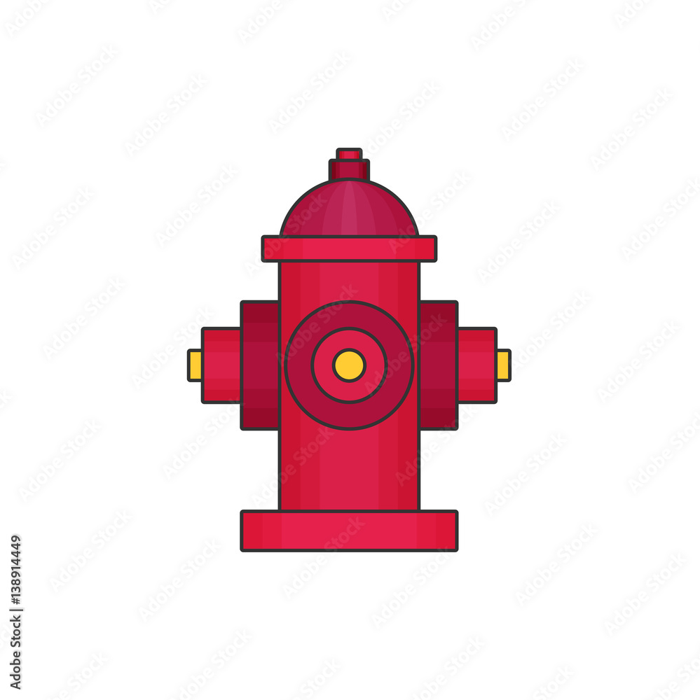 hydrant flat vector icon hydrant flat vector icon