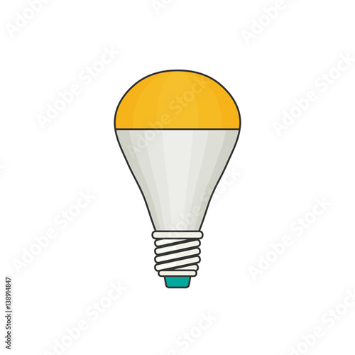 LED lamp. Vector flat illustration