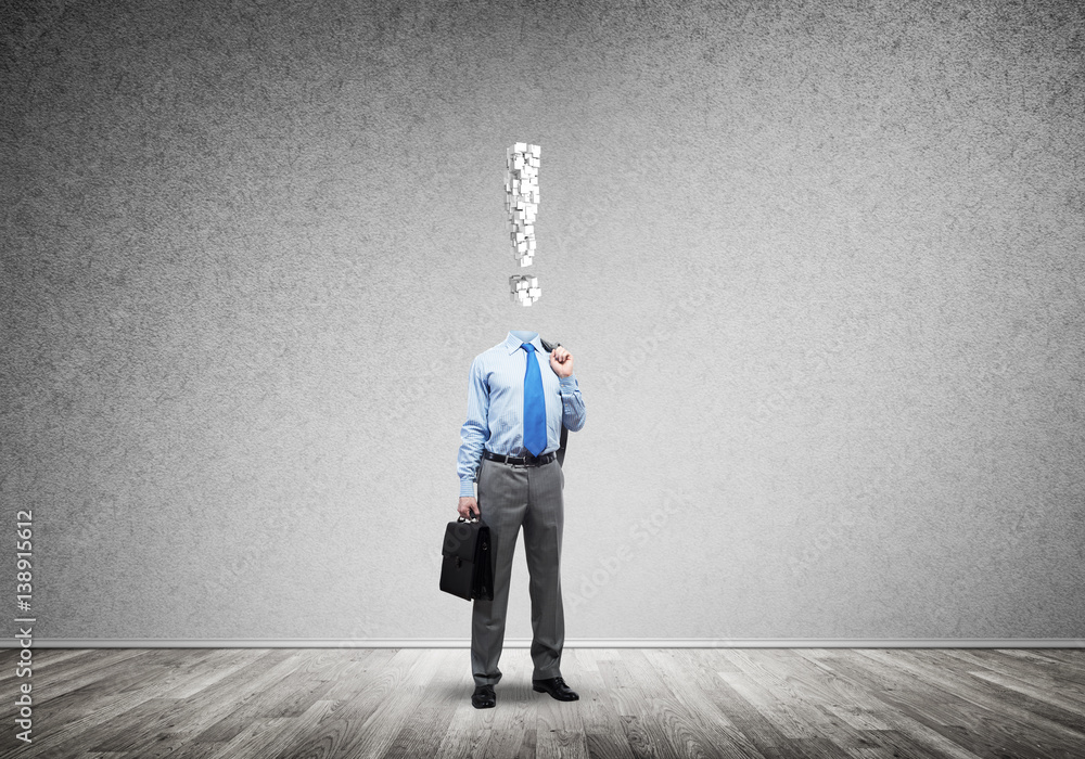 Obraz premium He is always thinking about money