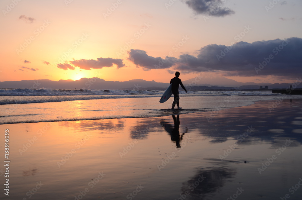 湘南の夕日