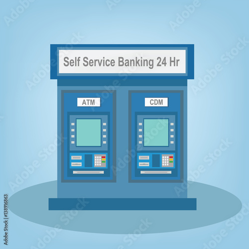 ATM - Automated teller machine.
