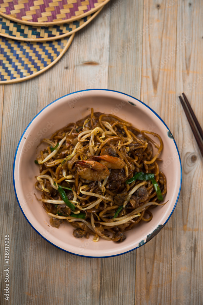 Fried Penang Char Kuey Teow , popular fried noodle