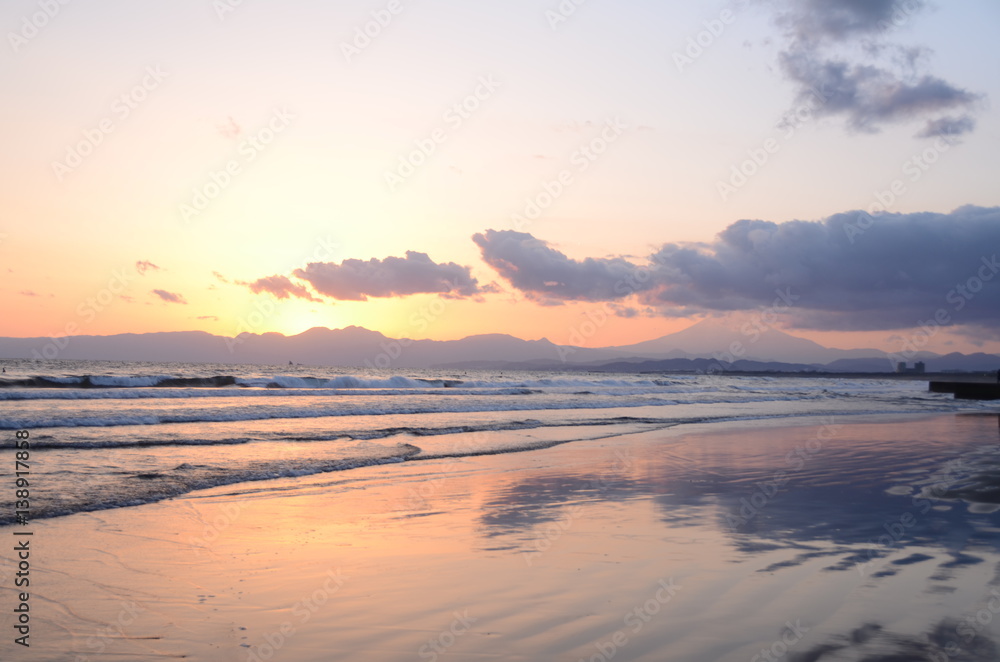 湘南の夕日