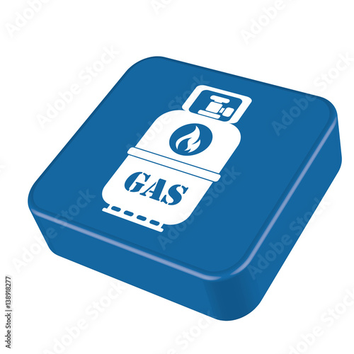 Camping gas bottle icon