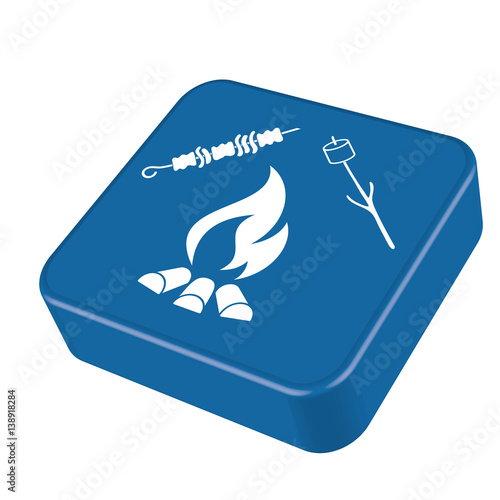 Grilled kebab and zephyr icon