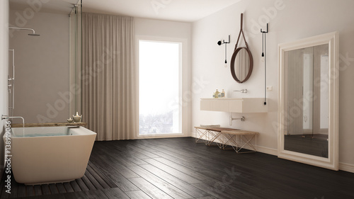 Classic bathroom  modern minimalistic interior design