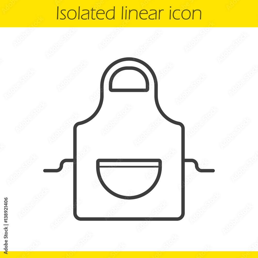 Apron linear icon Apron linear icon