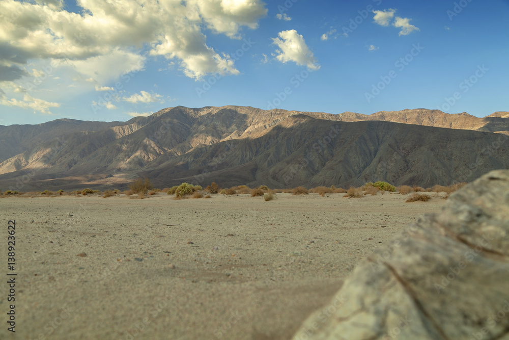 Desert Mountain - Clouds form over Anza-Borrego Desert.