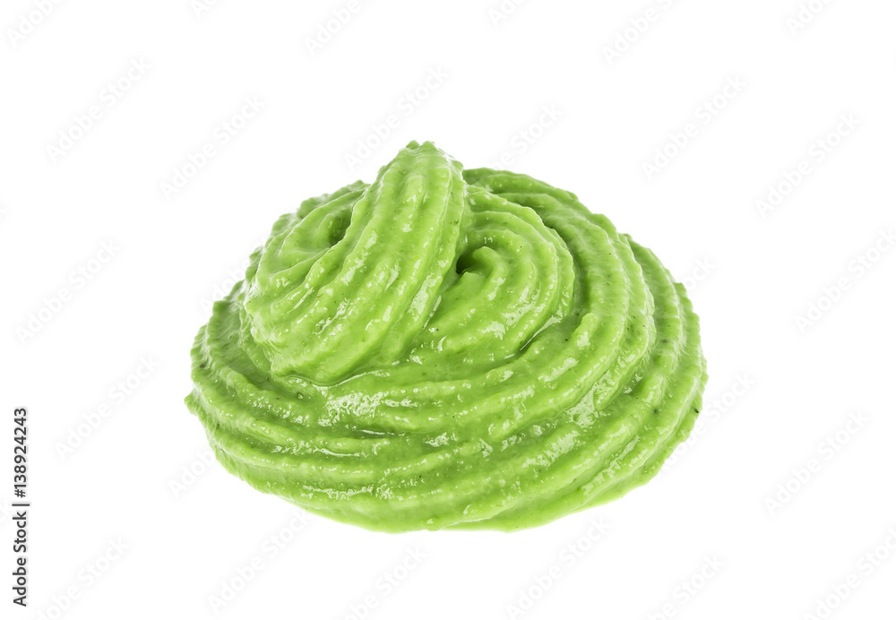 Wasabi isolated on white background Wasabi isolated on white background