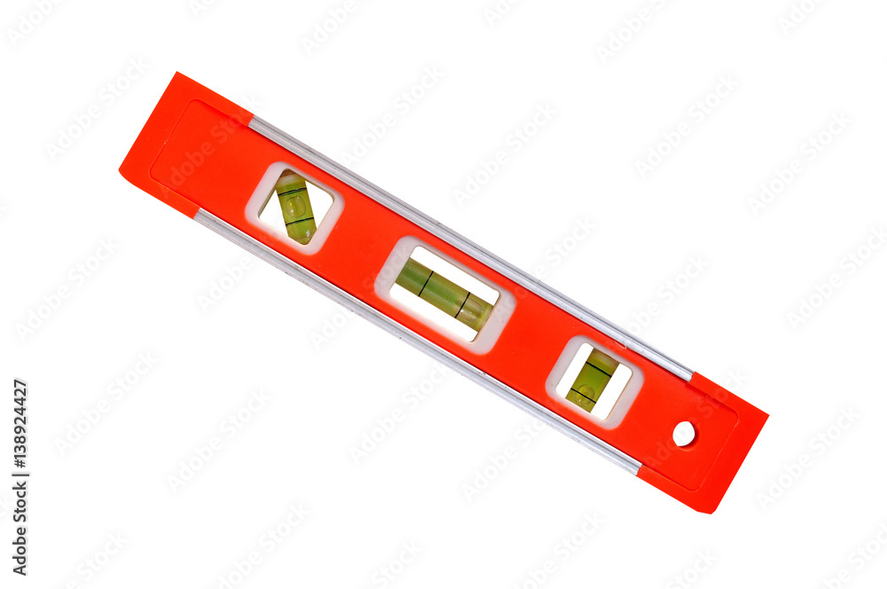 Small orange bubble spirit levels with clipping path. Small orange bubble spirit levels with clipping path.