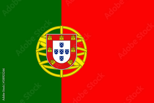 Portugal National Flag 3D illustration