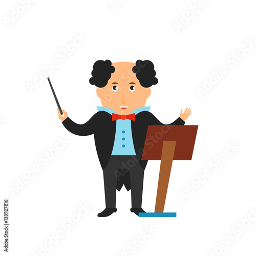 Kapellmeister with music stand icon