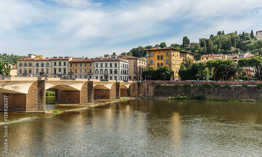 Bridge on the River Arno Florence , Italy