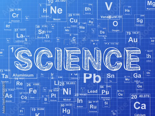 Science Element Blueprint Background