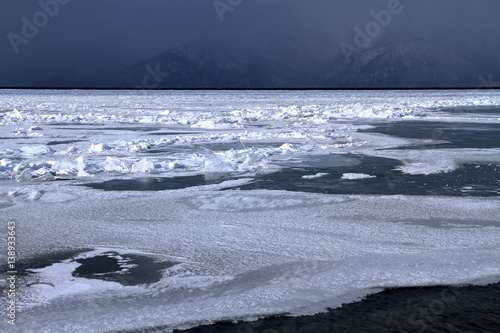 Winter in Lake Kussharo Hokkaido photo