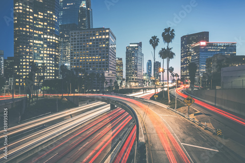 Fototapeta Downtown Sunset - Los Angeles
