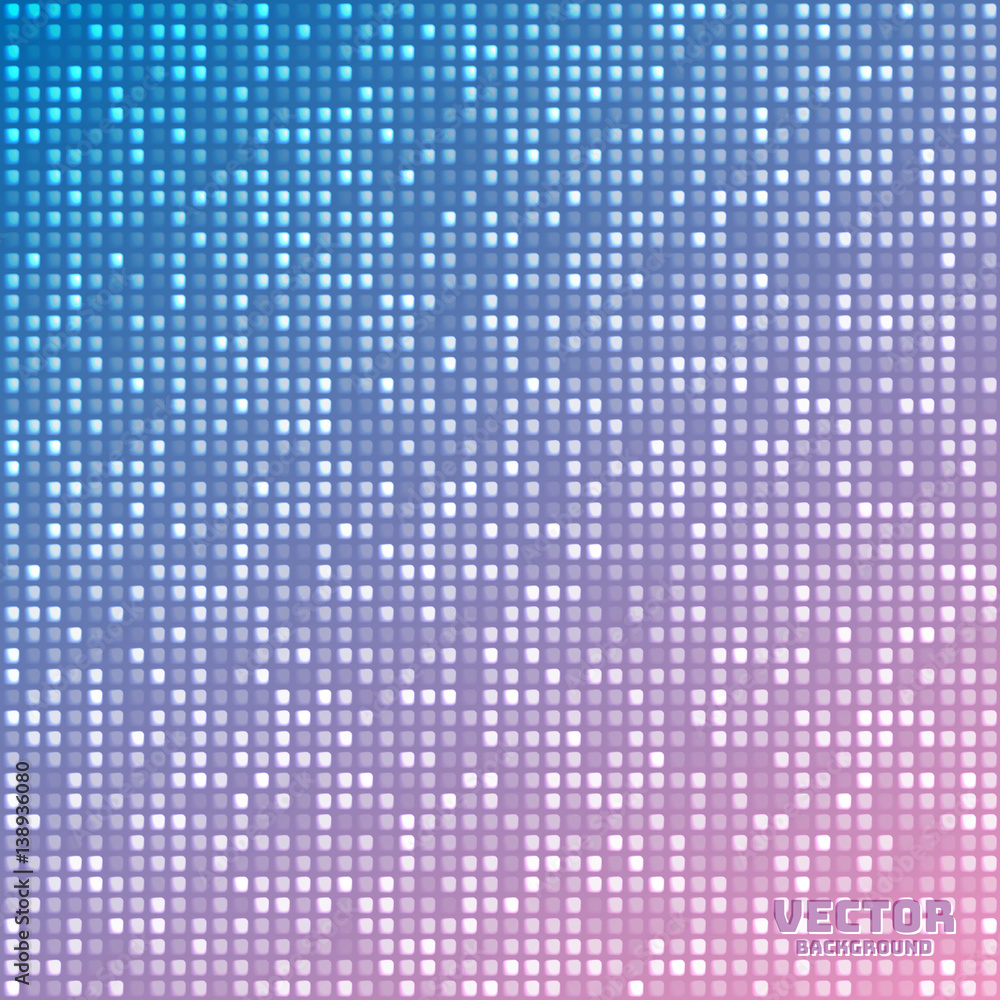 Vector abstract bright mosaic gradient pink blue background