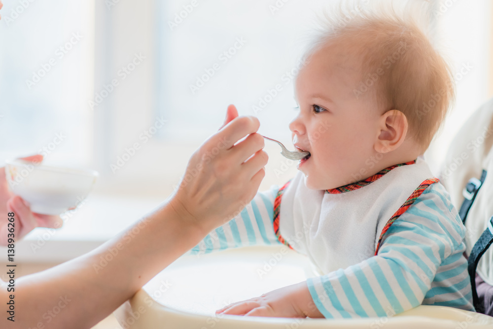 mother feeding her baby breast porridge day mother feeding her baby breast porridge day